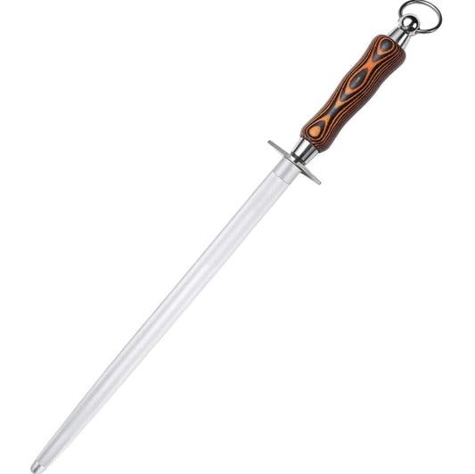Honing Steel 12 inch Sharpening Steel, Professional Knife Sharpener