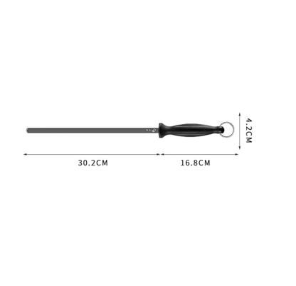 Professional Portable High Carbon Steel Sharpening Rod Kitchen Tool