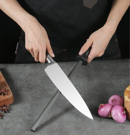 Professional Portable High Carbon Steel Sharpening Rod Kitchen Tool
