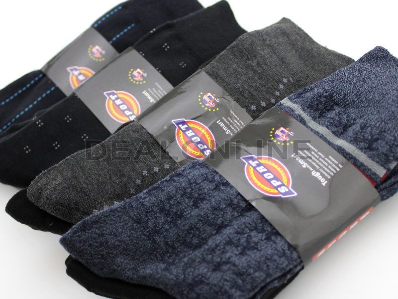 Crew Socks Business Socks Patterned Socks Mix RANDOM  WHOLESALE - (60 Pairs)