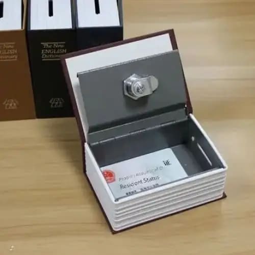Small Book Safe (Lock Box) / Money Tin
