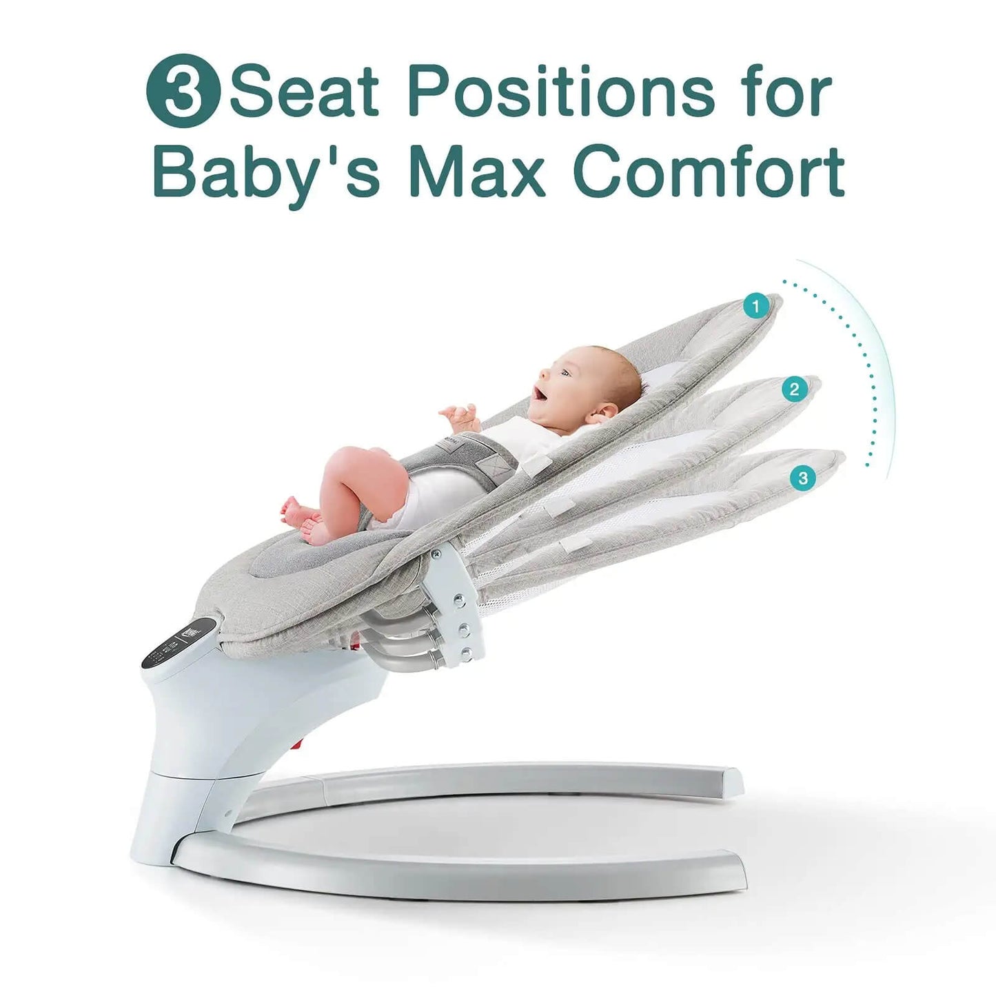 Premium Revolutionary Smart Baby Swing Cradle Rocker/ Bouncer Seat -Grey