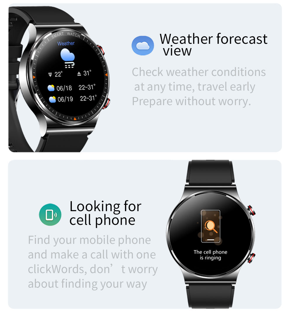 Black Watch Stainless Steel Strap-Christmas Gift