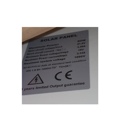 60W Solar Panel with Solar Controller