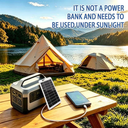 Solar Panel For Charging Devices - 2W/5V USB Output