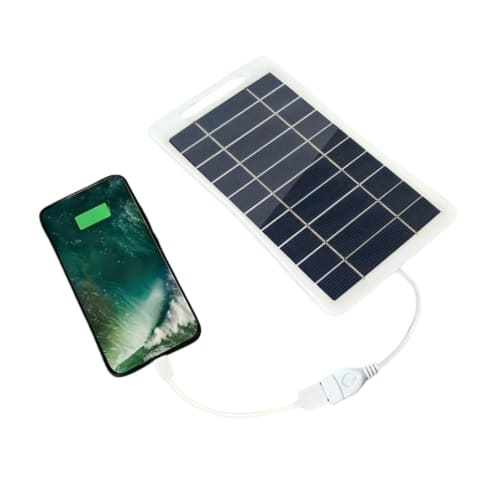 Solar Panel For Charging Devices - 2W/5V USB Output