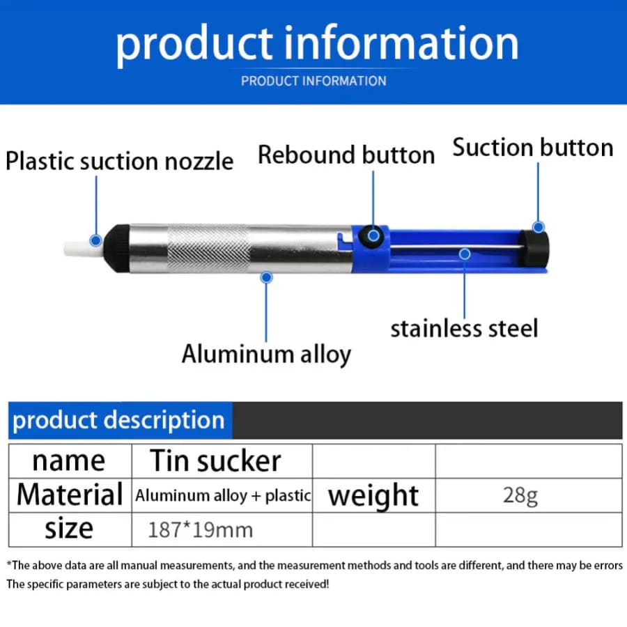 Solder Removal Tool With Tip