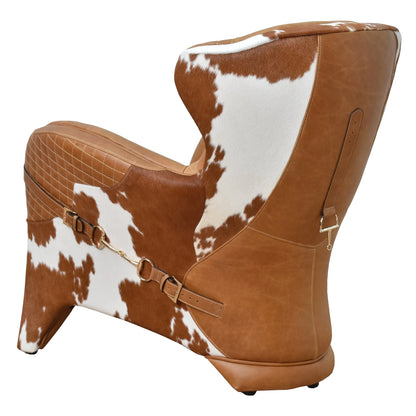 Stallion Vintage Leather Saddle Armchair at online8 furniture store Auckland