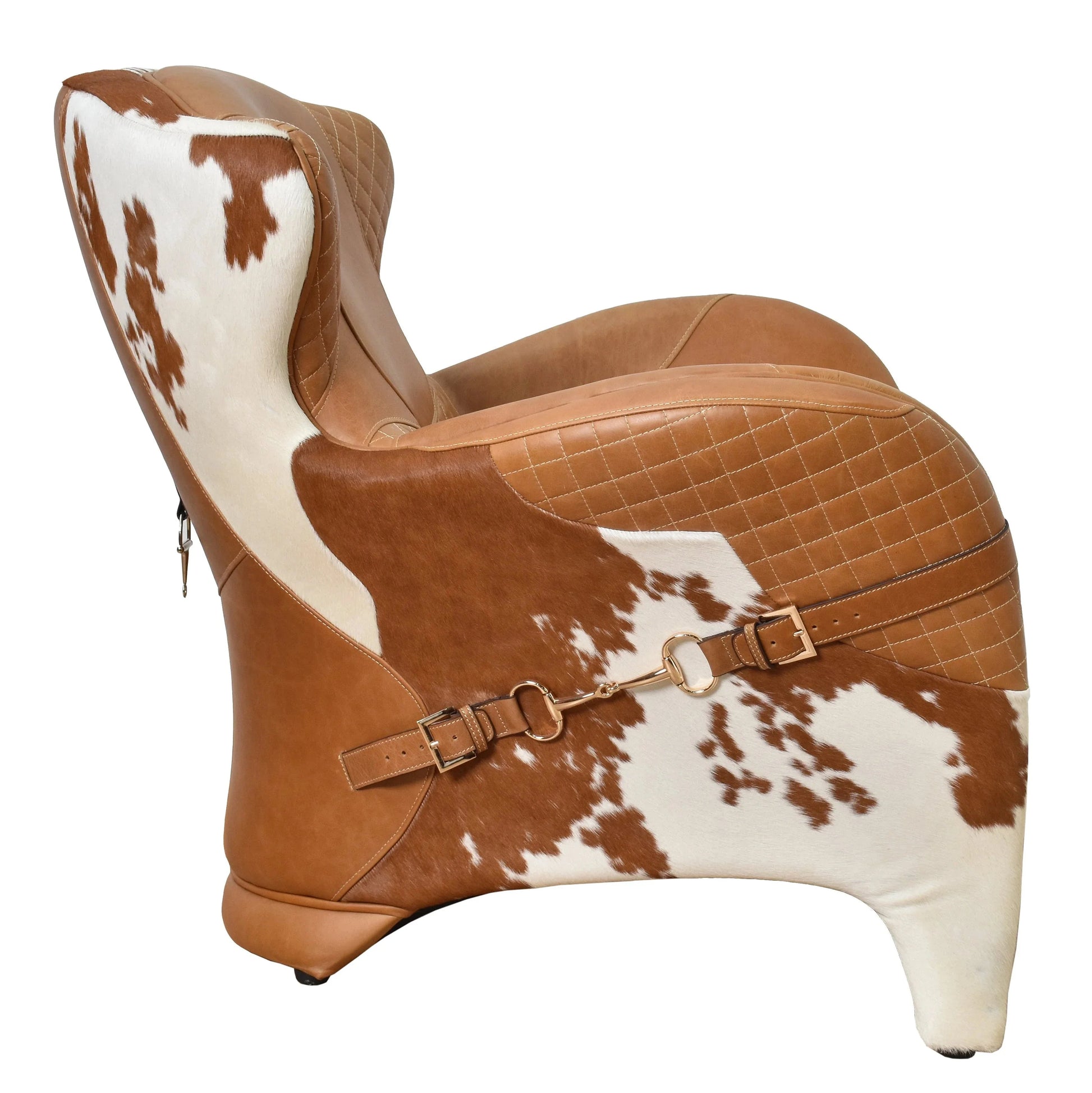 Stallion Vintage Leather Saddle Armchair at online8 furniture store Auckland