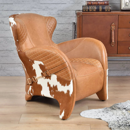 Stallion Vintage Leather Saddle Armchair at online8 furniture store Auckland