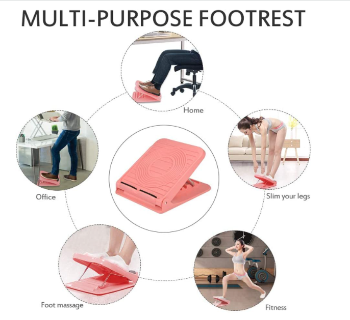 Portable Slant Board Adjustable Incline Boards Calf Stretcher Foot Stool