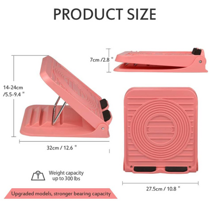 Portable Slant Board Adjustable Incline Boards Calf Stretcher Foot Stool