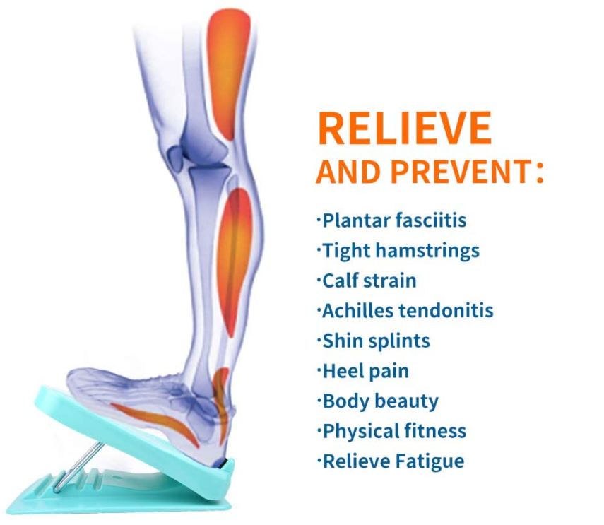 Portable Slant Board Adjustable Incline Boards Calf Stretcher Foot Stool