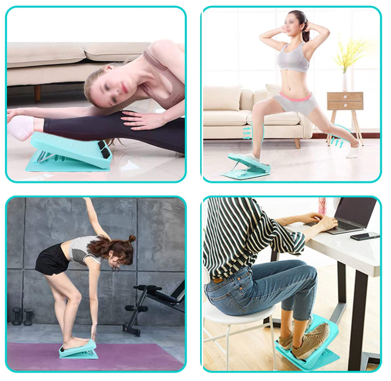 Portable Slant Board Adjustable Incline Boards Calf Stretcher Foot Stool