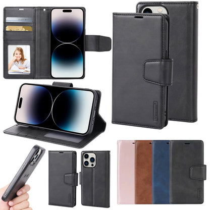 Hanman Miro Leather 2-in-1 Wallet Case with Magnetic Back Compatible with iPhone 15 Pro Max