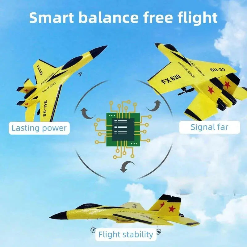 SU35 Remote Control Glider Aircraft FX620 FX820 2.4G with LED Lights