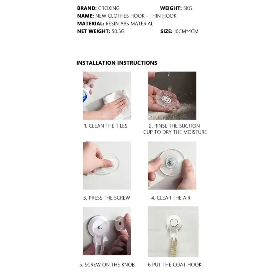 Suction Cup Towel Hook