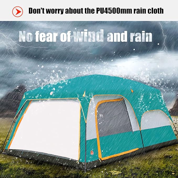 Clearance!!! Family Outdoor Camping Tent – Double Layer, Family Cabin Tent