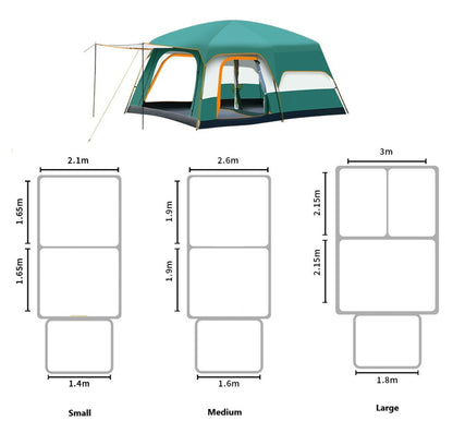 Clearance!!! Family Outdoor Camping Tent – Double Layer, Family Cabin Tent