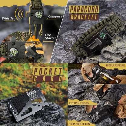 Survival Kit - 12pc With Waterproof Case