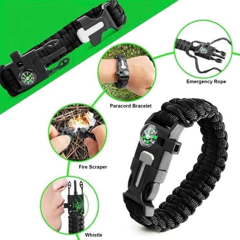 Survival Kit - (15 Piece) With Waterproof Case