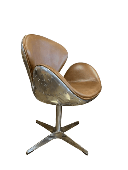 Online8 Boston Swivel Chair - Cuba Brown Swivel Chair