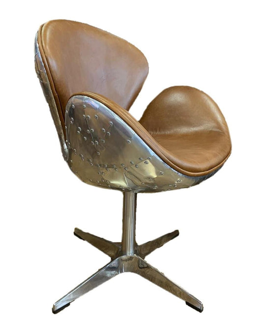 Online8 Boston Swivel Chair - Cuba Brown Swivel Chair