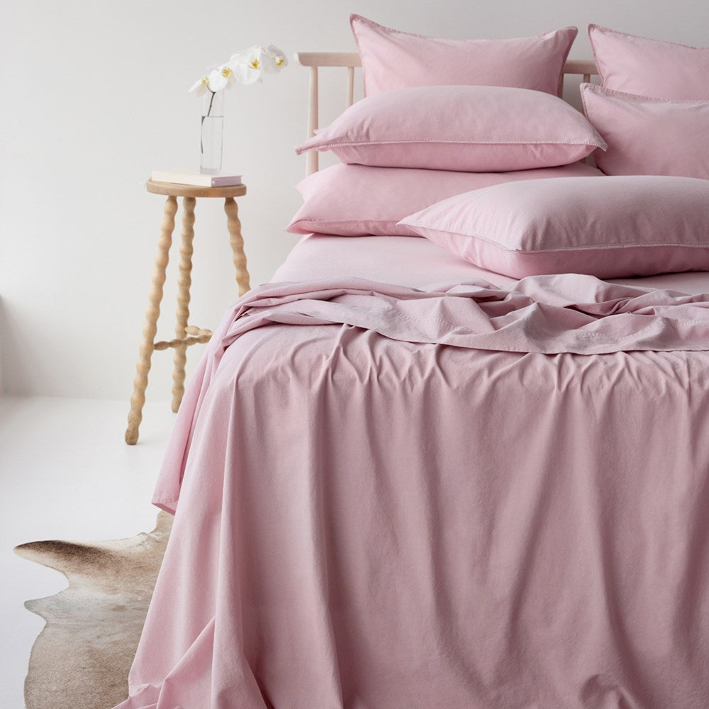 Vintage Look Cotton Flat Sheet