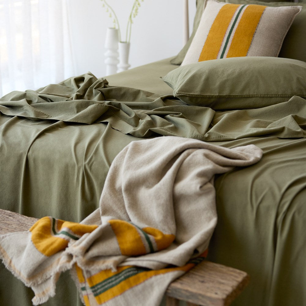 Vintage Look Cotton Flat Sheet