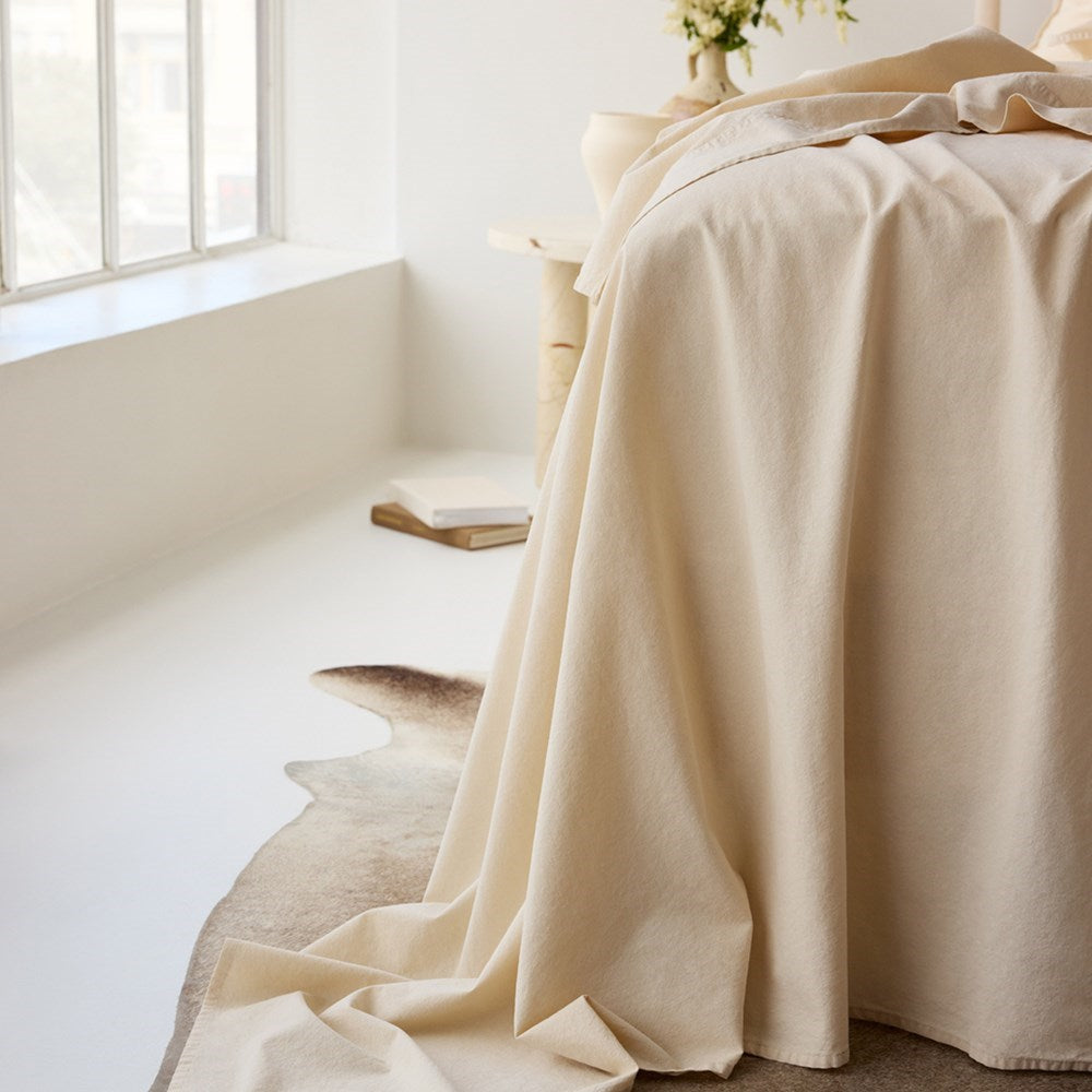 Vintage Look Cotton Flat Sheet