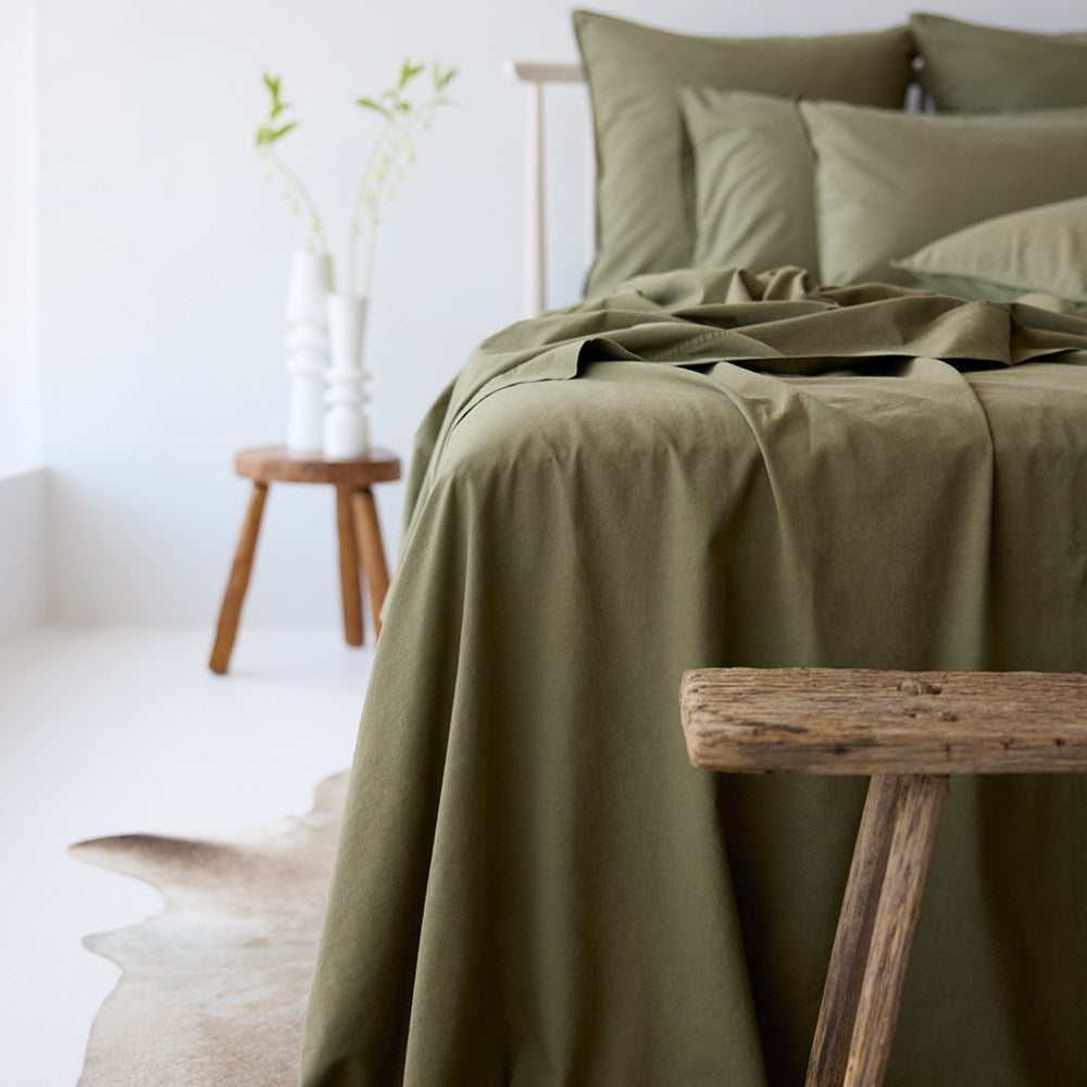 Vintage Look Cotton Flat Sheet