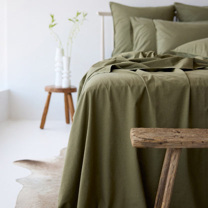 Vintage Look Cotton Flat Sheet