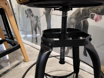 Online8 Leopard Print Barstool - Adjustable Height Table & Bar Stools