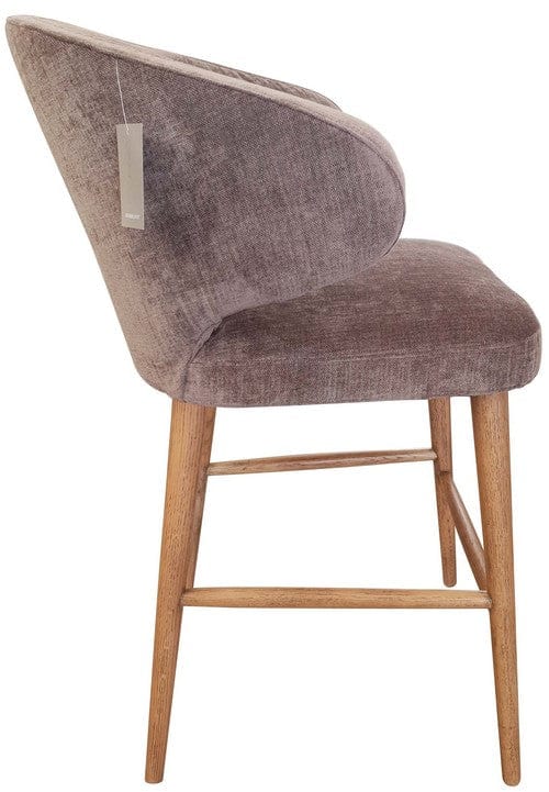Online8 Venus Barstool Grey Chenille Table & Bar Stools
