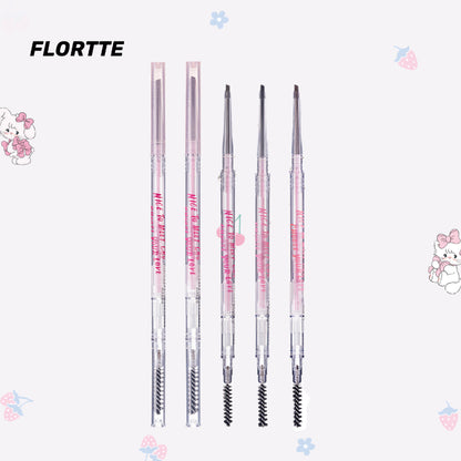 FLORTTE Nice To Meet Chu Slanted Eyebrow Pencil with Brush