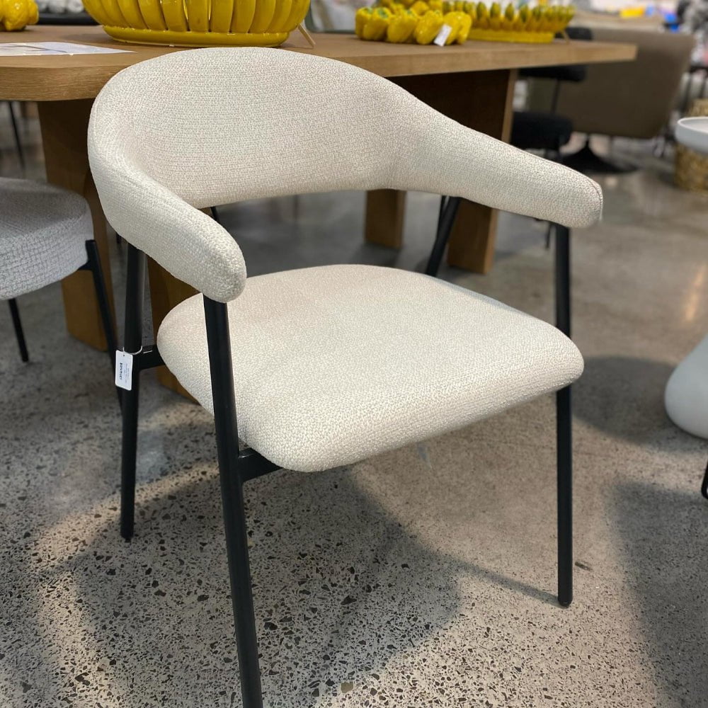 Theo Dining Chair - Latte at online8 furniture store Auckland