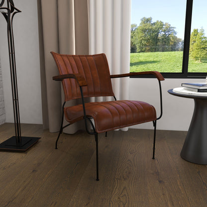 Leather Armchair | Casual Chair | Lounge Chair | Cigar Room Chair at online8 furniture store Auckland