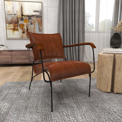 Leather Armchair | Casual Chair | Lounge Chair | Cigar Room Chair at online8 furniture store Auckland