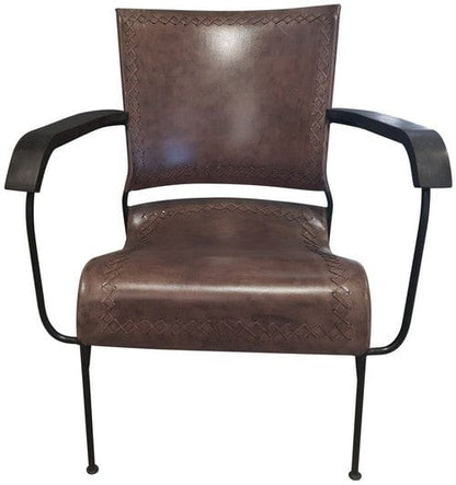 Tobago Mid Century Leather Armchair at online8 furniture store Auckland
