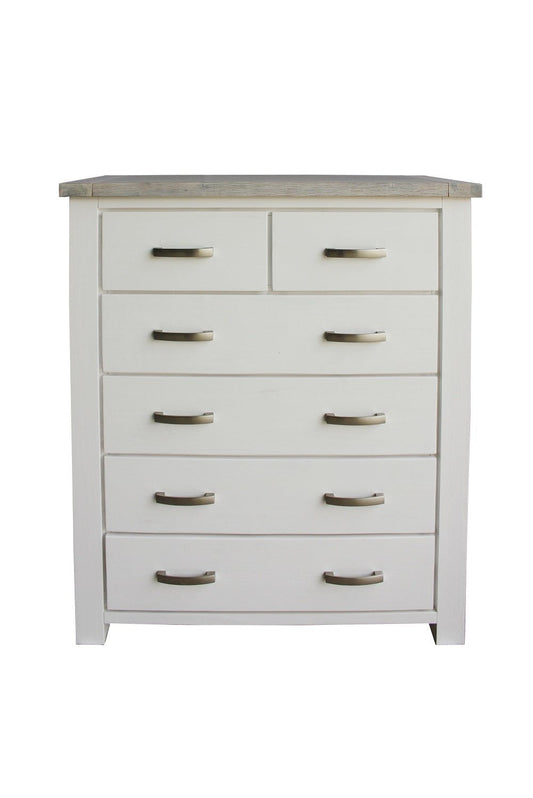Tonya 6 Drawer Tallboy at online8 furniture store Auckland