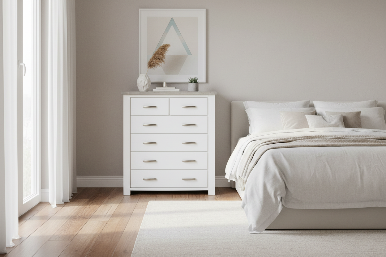 Tonya 6 Drawer Tallboy