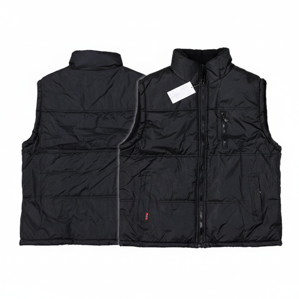 Marked Size 3XL Vest/Sleeveless Thermal Jacket Black