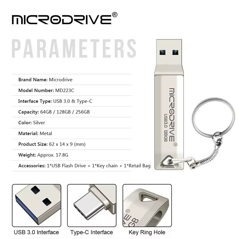 Type C Flash Drive - 64GB