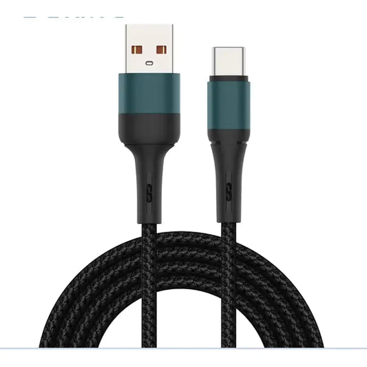 Type-C Nylon Braided Cable 1M – Fast Charging USB-C Phone Cable