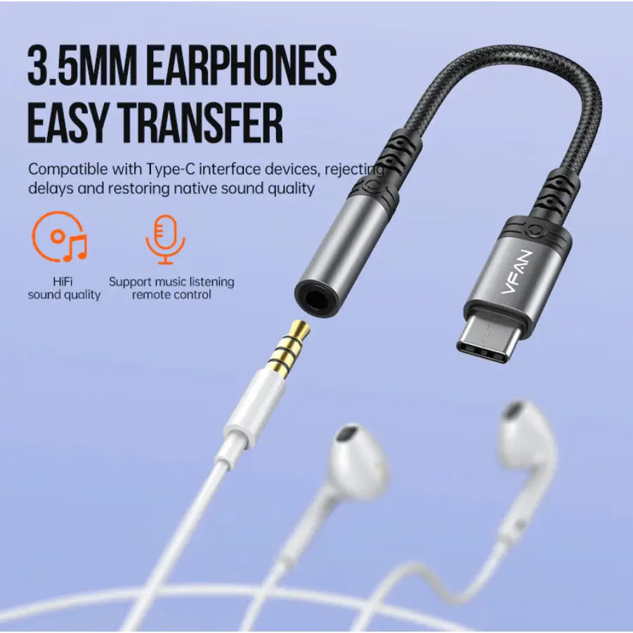 Type C to 3.5mm Audio Adapter NZ L12-C