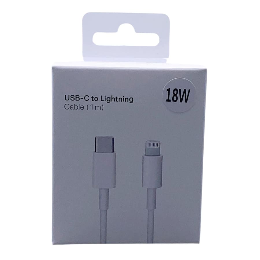 Type-C to lightning cable (18w)  - 1m