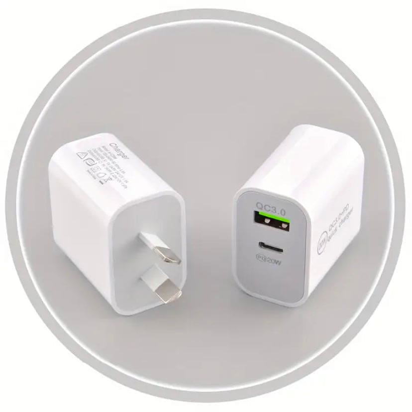 Type C & USB Power Adapter Wall Plug (NZ / AUS)
