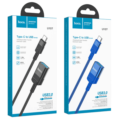 U107C Type-C Extension Cable NZ – 1.2m Fast Charging Extension