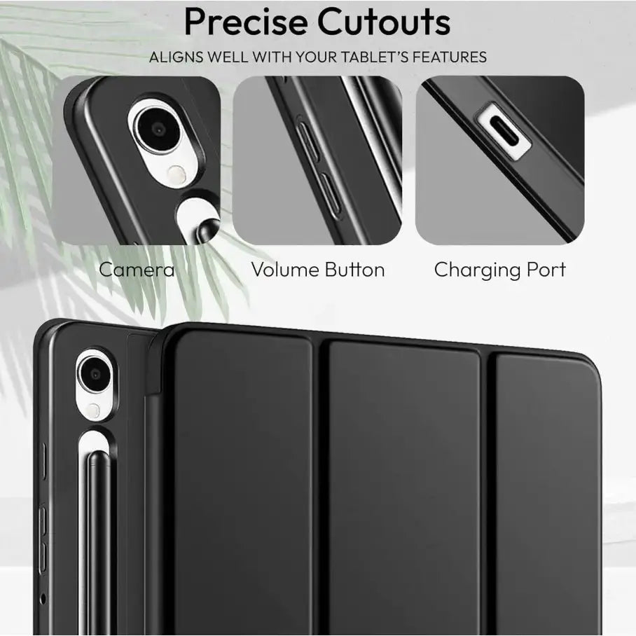 Ultra-Thin PU Leather Magnetic Case with Pencil Holder for Samsung Galaxy Tab S9 – Full Body Protective Folio Cover