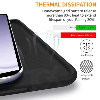 Ultra-Thin PU Leather Magnetic Case with Pencil Holder for Samsung Galaxy Tab A11+ – Full Body Protective Folio Cover